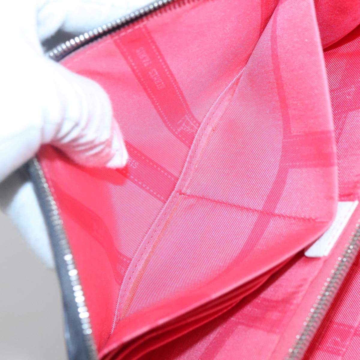 HERMES Long Wallet Leather Navy Auth bs25774