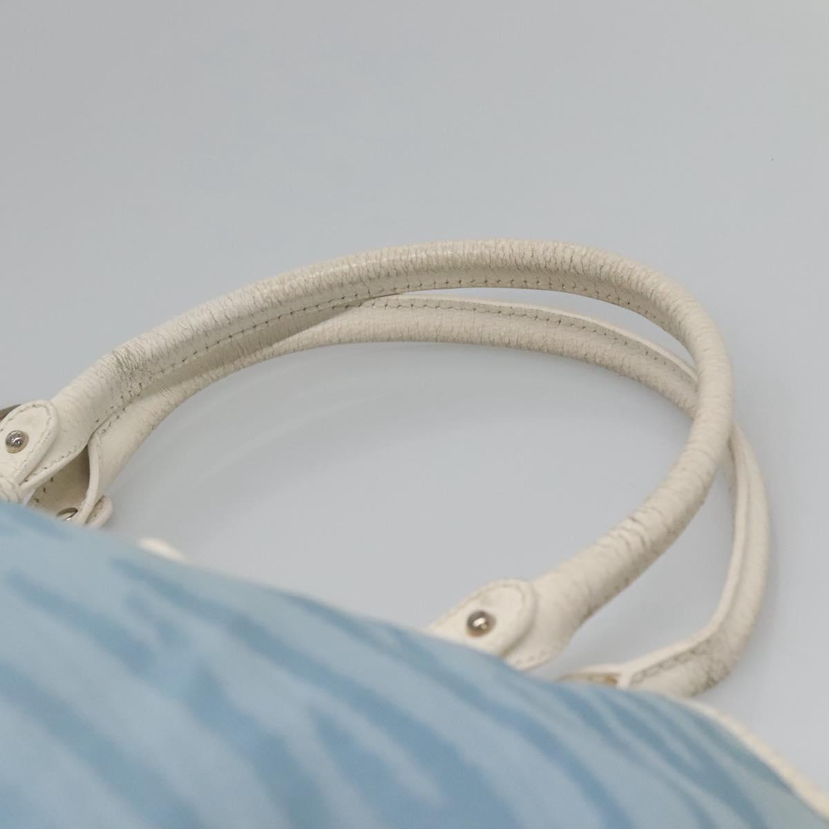 FENDI Tote Bag Canvas Light Blue Auth bs25841