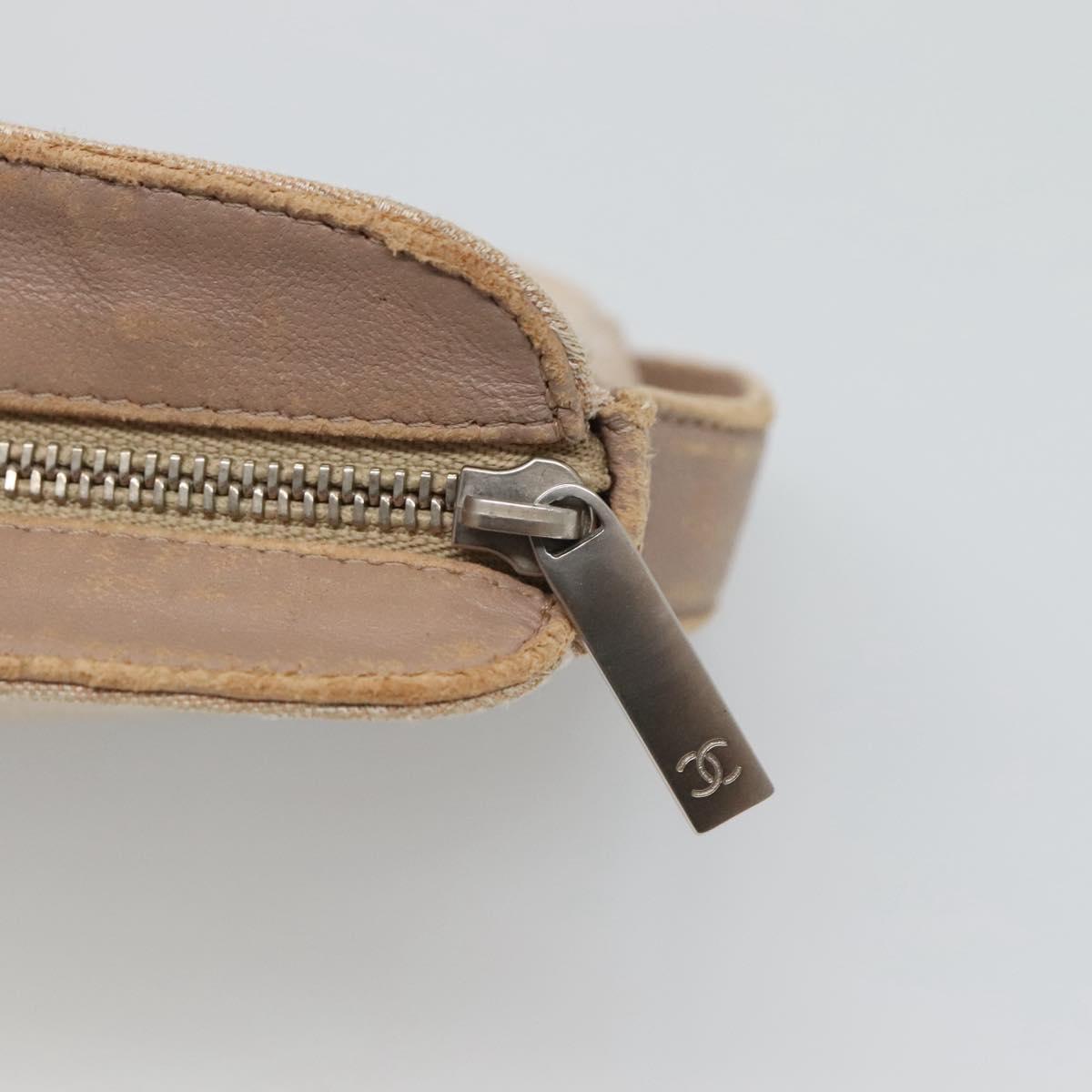 CHANEL New Travel line Pouch Nylon Pink CC Auth bs25855