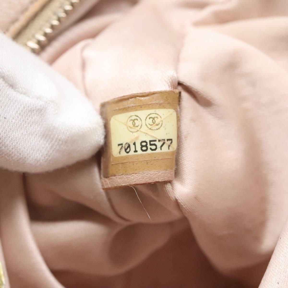 CHANEL New Travel line Pouch Nylon Pink CC Auth bs25855