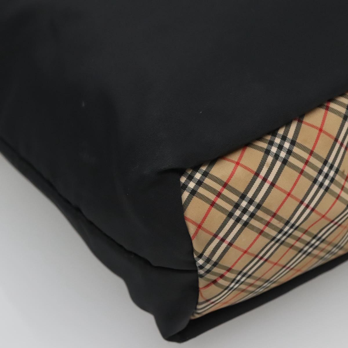 BURBERRY Shoulder Bag Nylon Black Auth bs25865