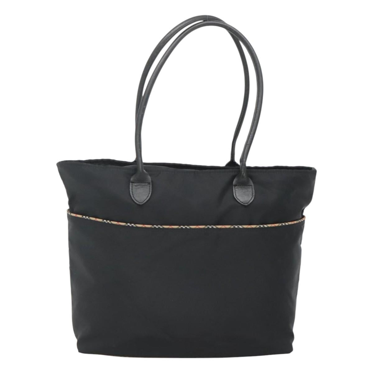 BURBERRY Shoulder Bag Nylon Black Auth bs25865