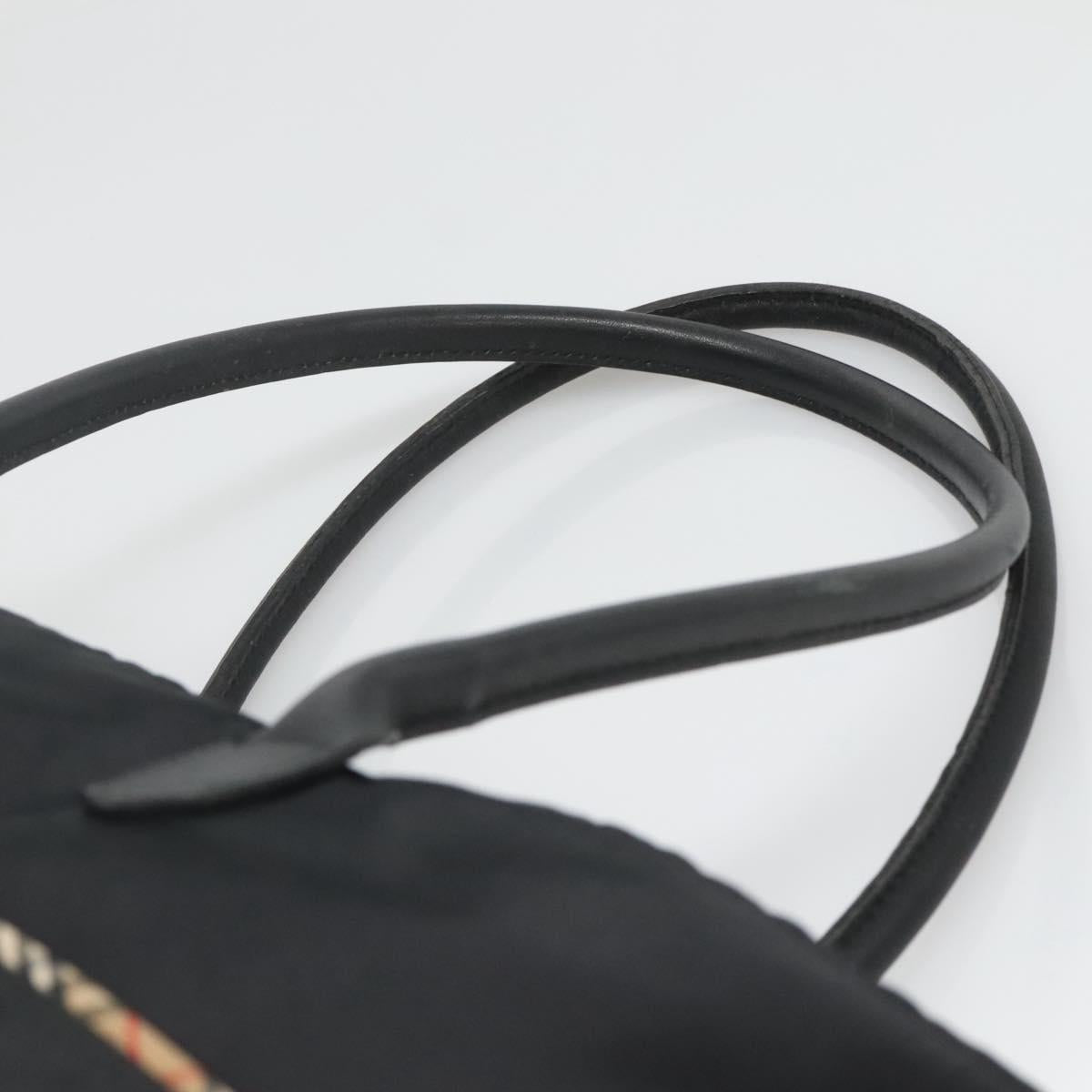 BURBERRY Shoulder Bag Nylon Black Auth bs25865