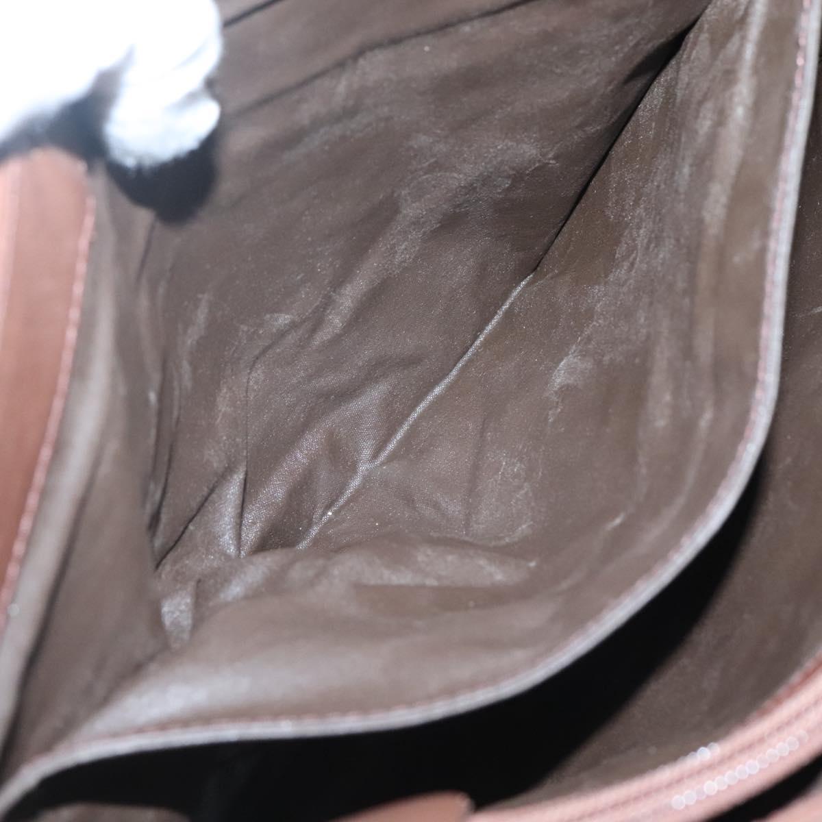 Burberrys Nova Check Shoulder Bag Canvas Beige Gold Auth bs25866