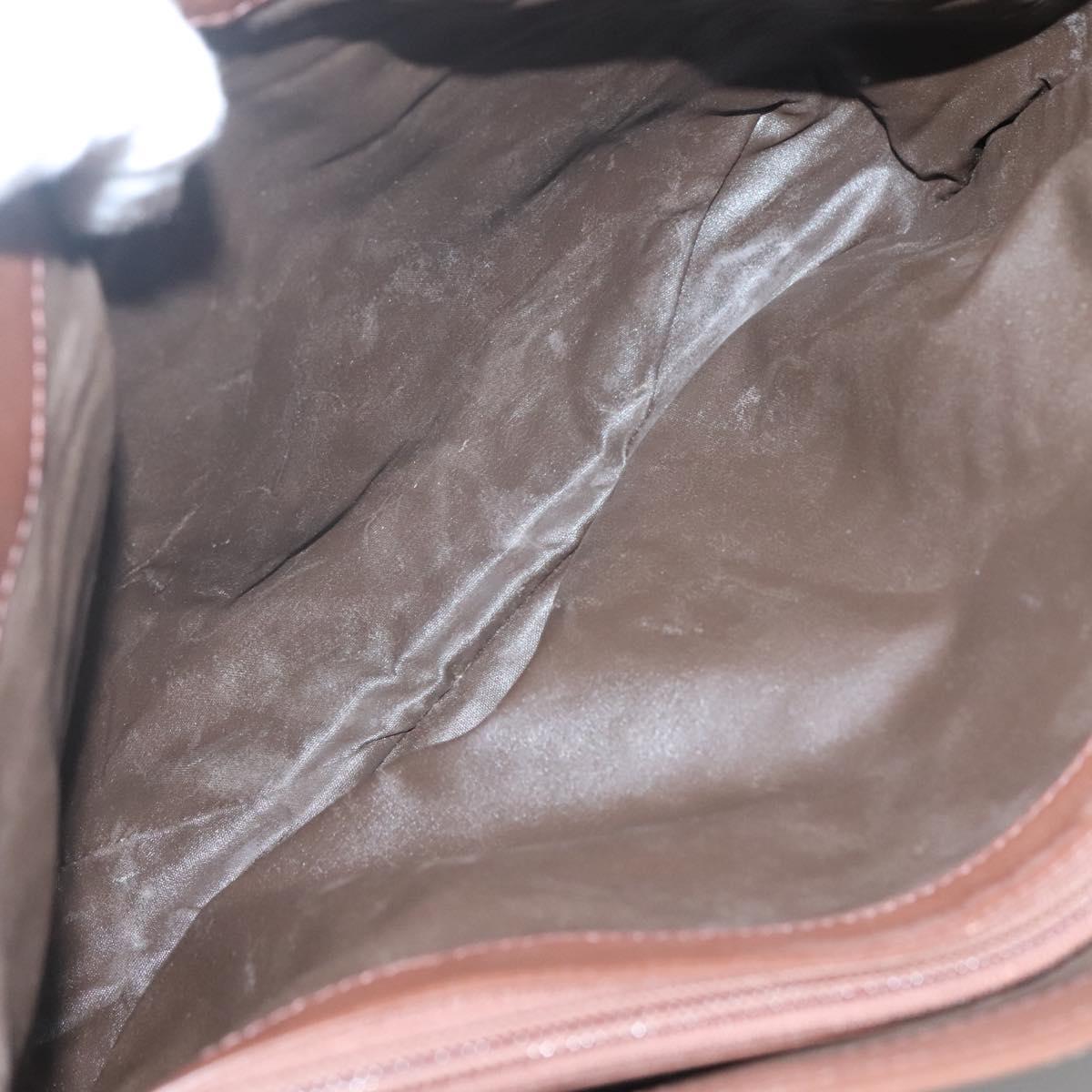 Burberrys Nova Check Shoulder Bag Canvas Beige Gold Auth bs25866