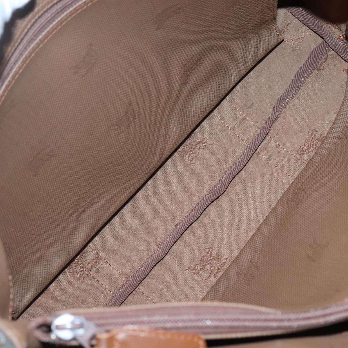 Burberrys Nova Check Shoulder Bag Canvas Beige Auth bs25867