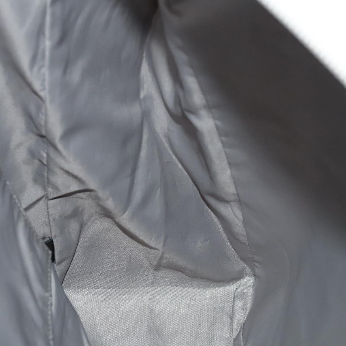 CHANEL Sports Line Tote Bag Nylon Gray Silver CC Auth bs25879