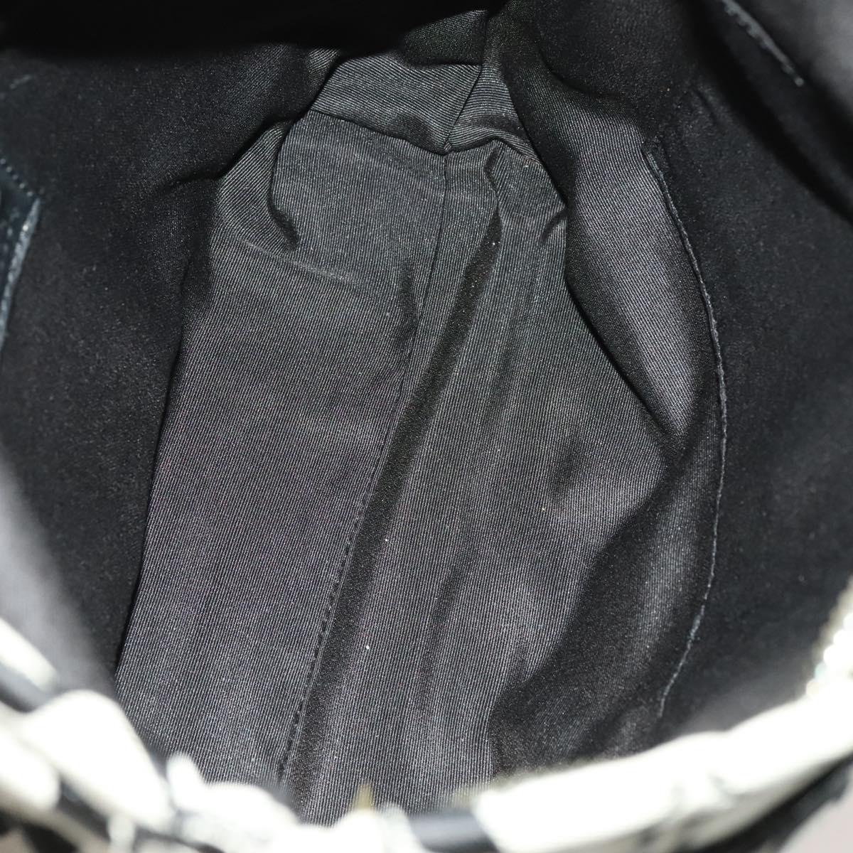 Coach Signature Bag Nylon Canvas 2Set Black Gray Auth bs25898