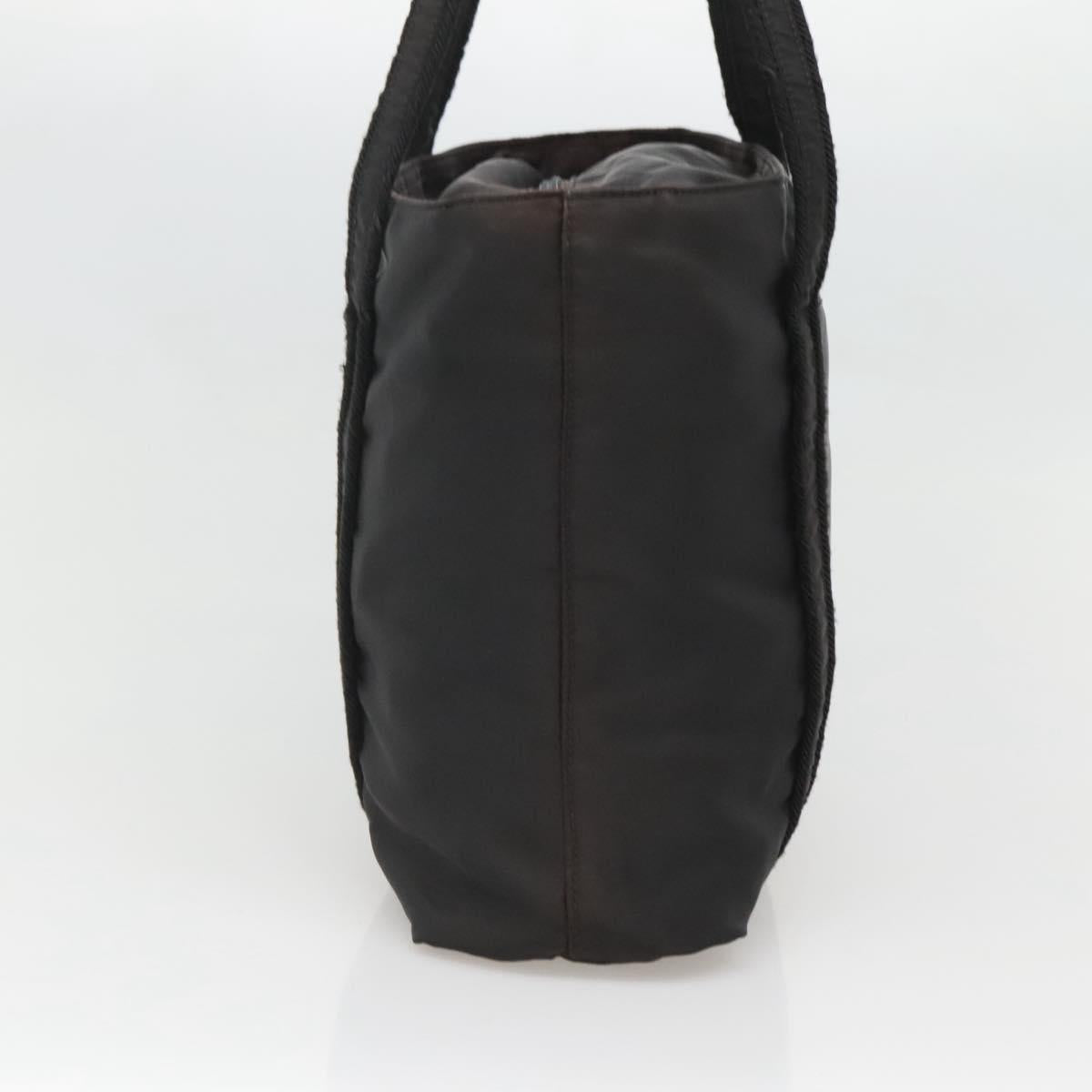 PRADA Shoulder Bag Nylon Black Silver Auth bs25905