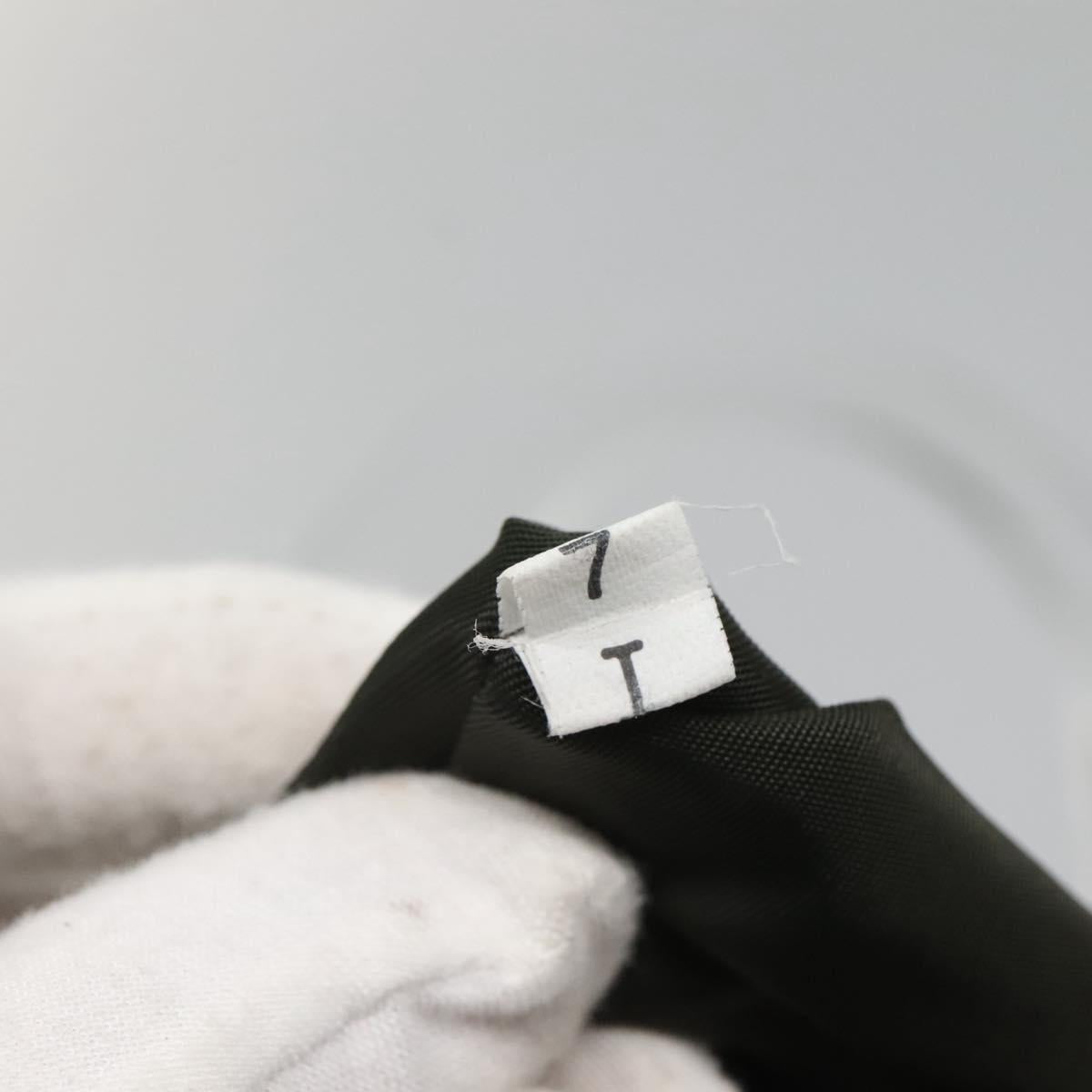 PRADA Hand Bag Nylon Plastic Khaki Silver Clear Auth bs25908