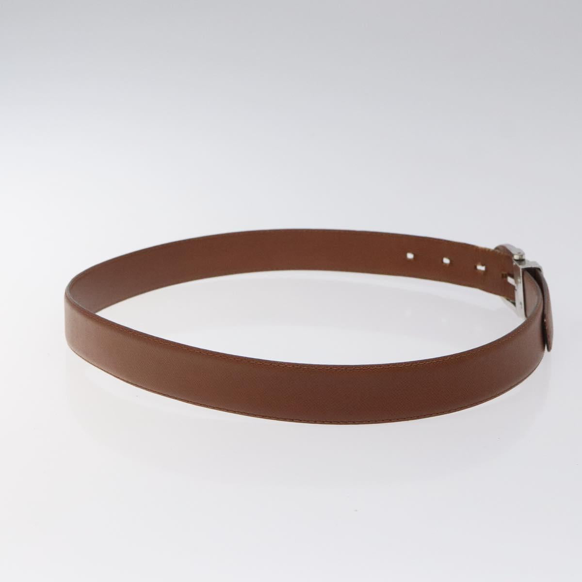 LOUIS VUITTON Belt Leather 2Set Black Brown LV Auth bs25969