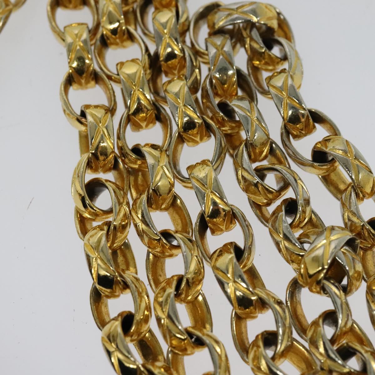 CHANEL Matelasse Camellia Chain Shoulder Bag Velor Black Gold CC Auth bs26015