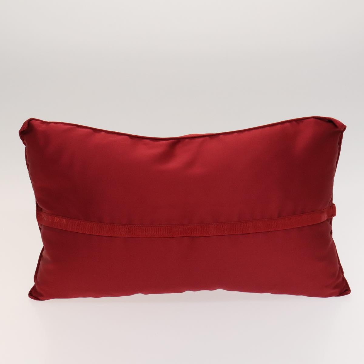 PRADA Pillow Set Silk 2Set Black Auth bs26057