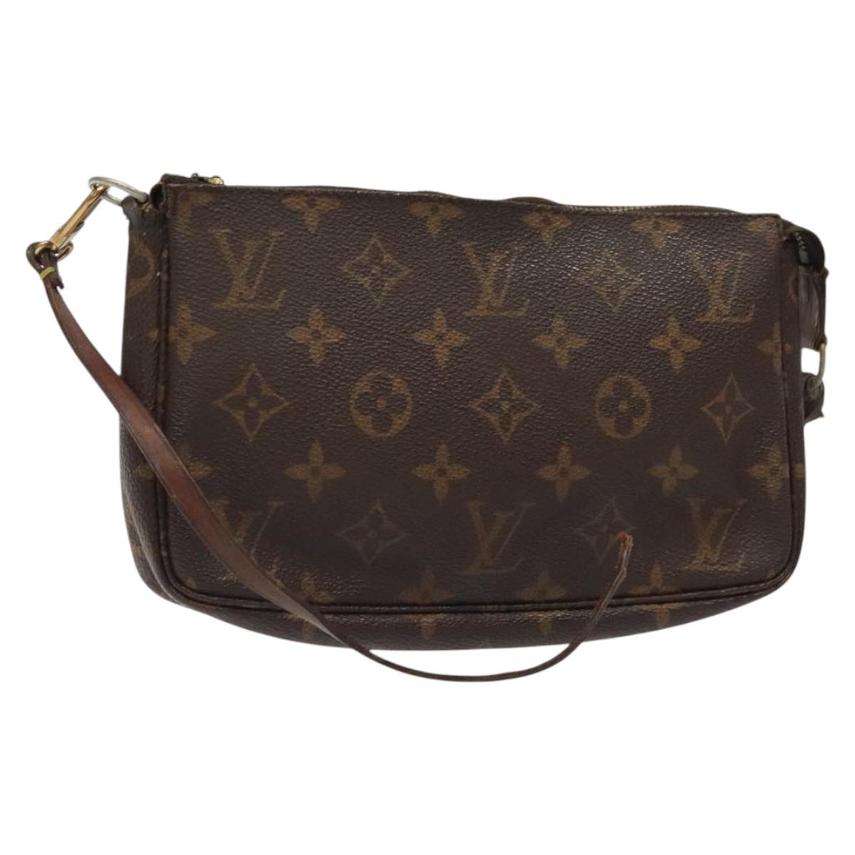 LOUIS VUITTON Monogram Pochette Accessoires Pouch M51980 LV Auth bs26066