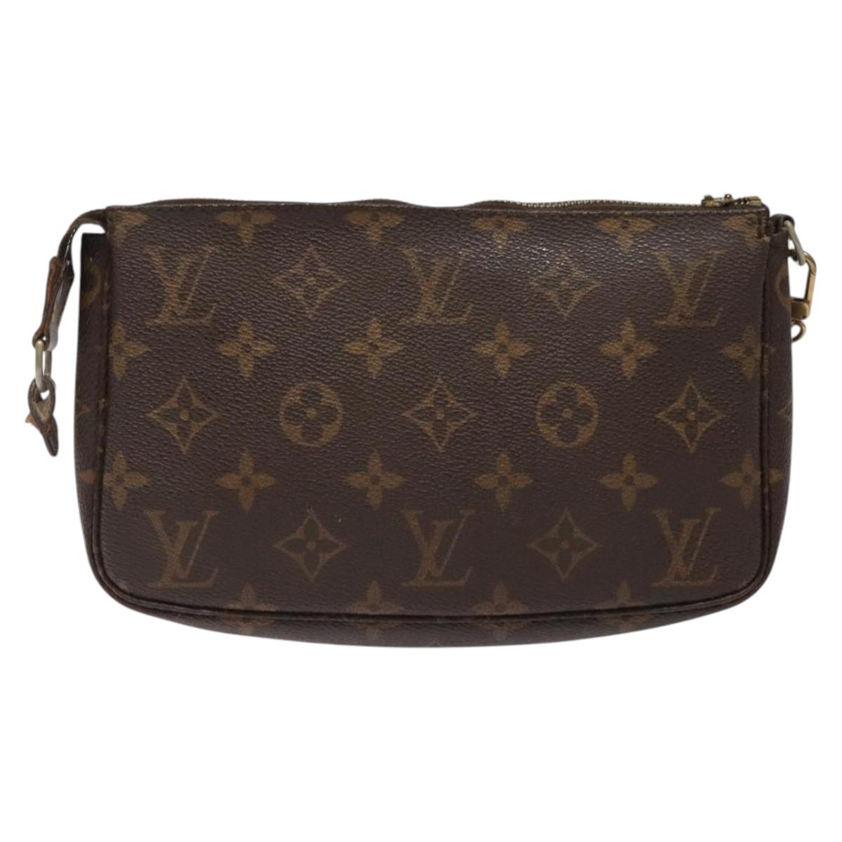 LOUIS VUITTON Monogram Pochette Accessoires Pouch M51980 LV Auth bs26066