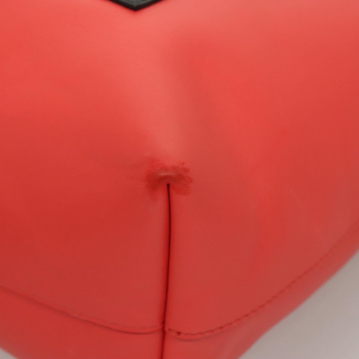 BOTTEGA VENETA Tote Bag Leather Orange Gold Silver Auth bs26109