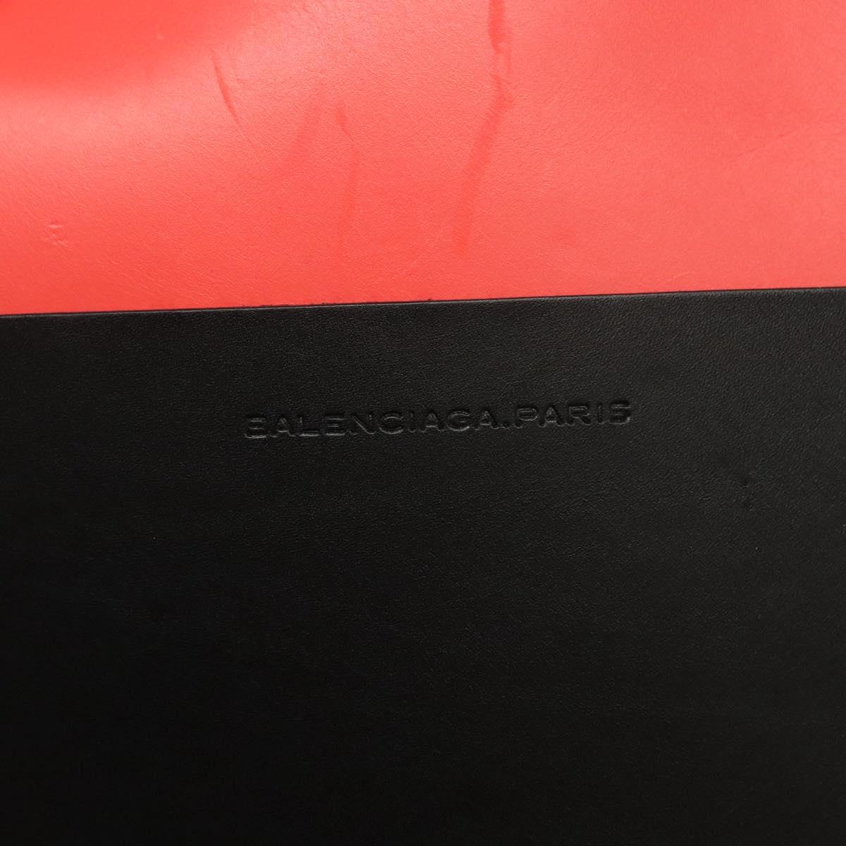 BOTTEGA VENETA Tote Bag Leather Orange Gold Silver Auth bs26109