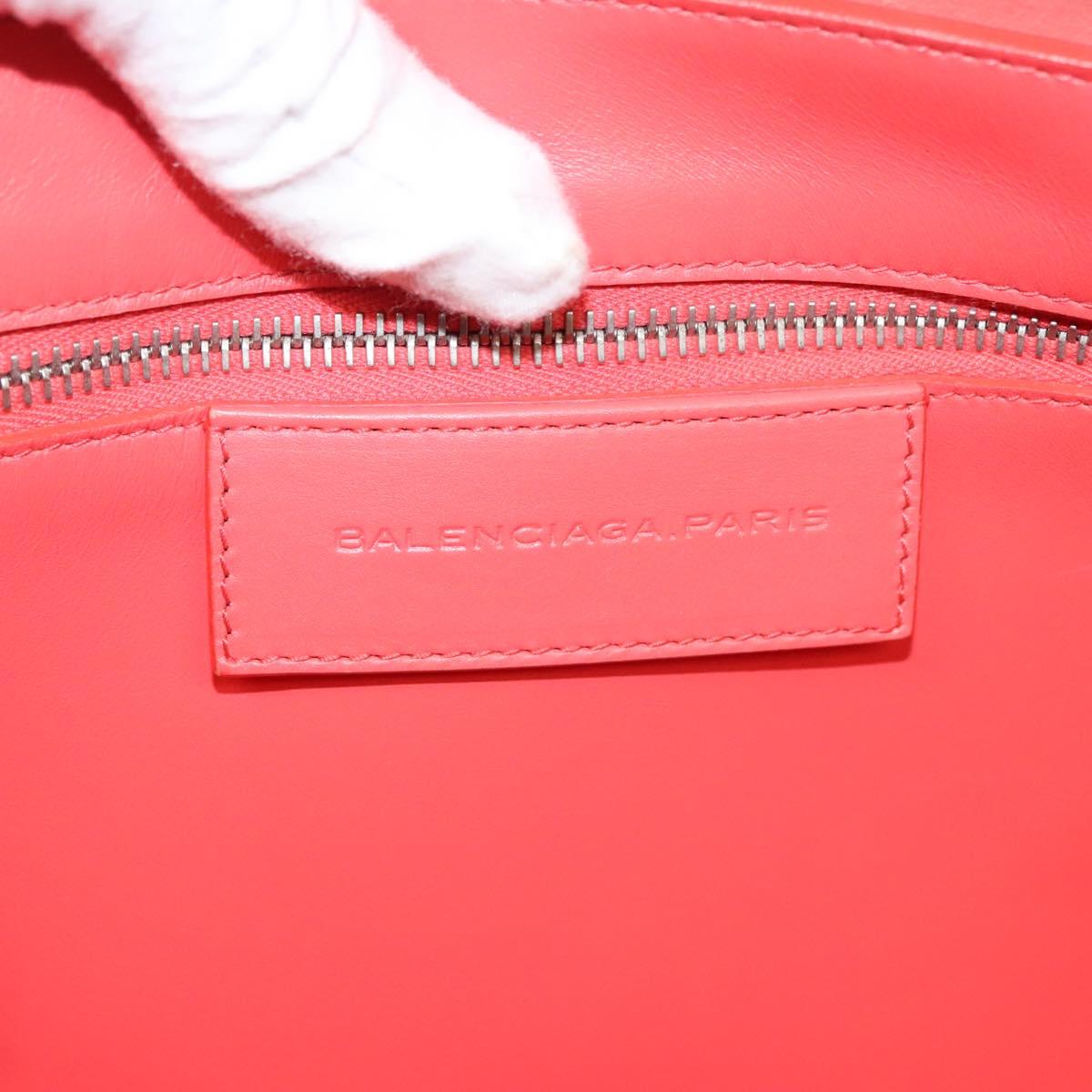 BOTTEGA VENETA Tote Bag Leather Orange Gold Silver Auth bs26109