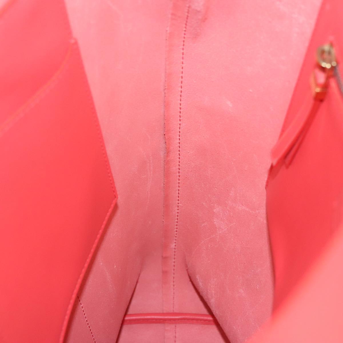 BOTTEGA VENETA Tote Bag Leather Orange Gold Silver Auth bs26109