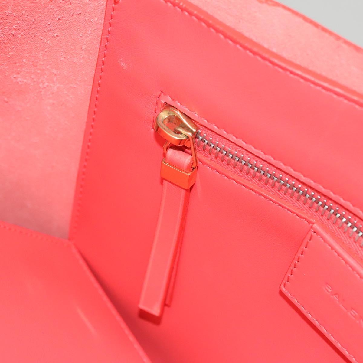 BOTTEGA VENETA Tote Bag Leather Orange Gold Silver Auth bs26109