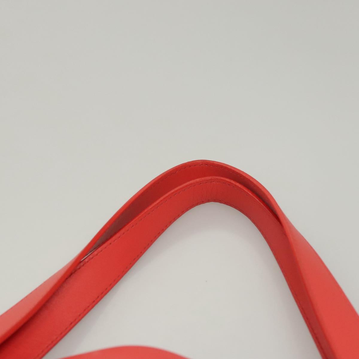 BOTTEGA VENETA Tote Bag Leather Orange Gold Silver Auth bs26109