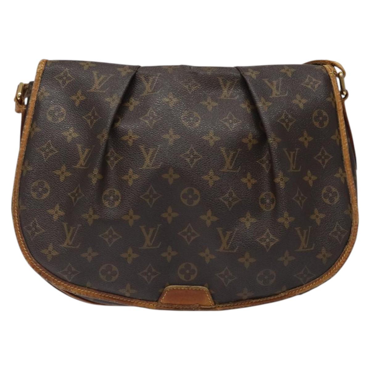 LOUIS VUITTON Monogram Menilmontant MM Shoulder Bag M40473 LV Auth bs26130