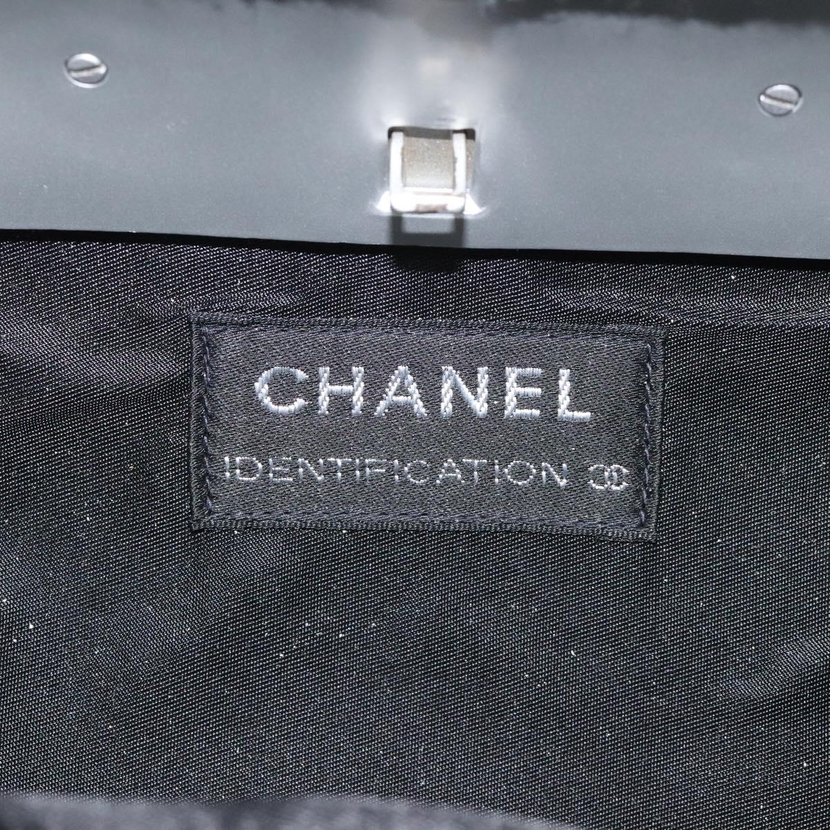 CHANEL Hip Shoulder Bag Cotton Gray CC Auth bs26216