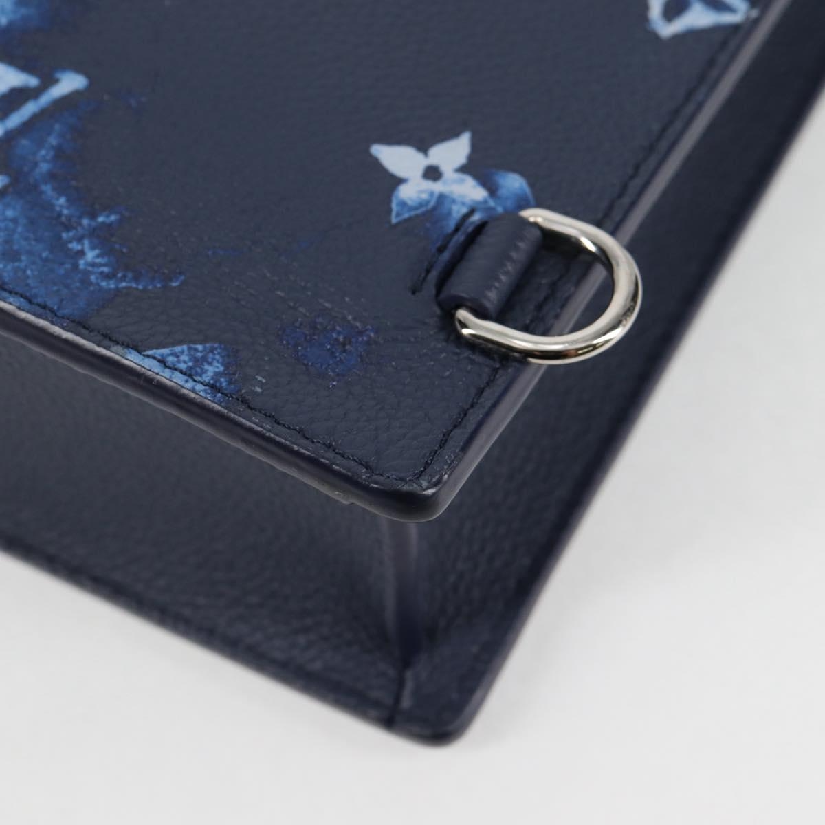 LOUIS VUITTON Water Color Sac Plat messenger Bag Blue M57843 LV Auth bs26245SM