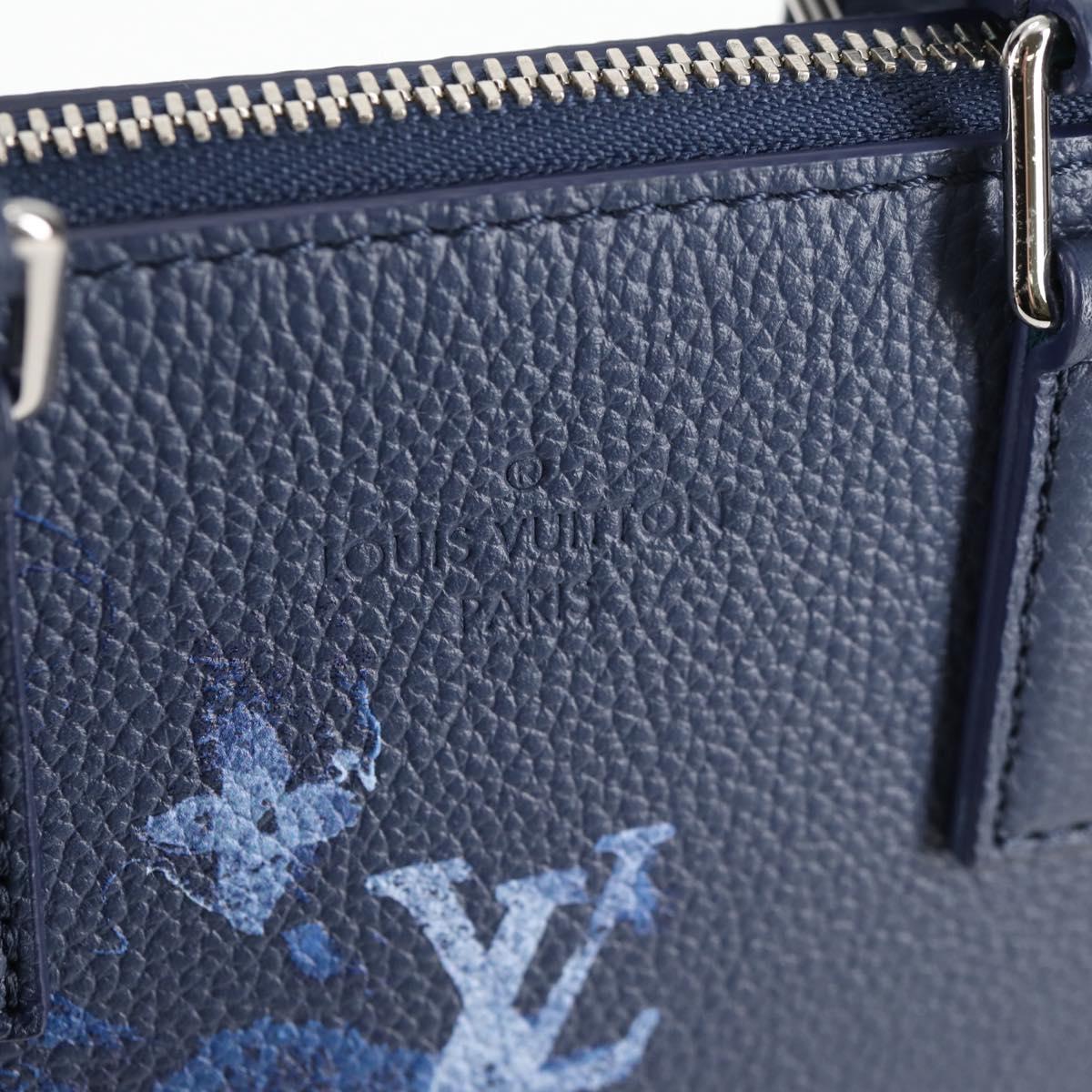 LOUIS VUITTON Water Color Sac Plat messenger Bag Blue M57843 LV Auth bs26245SM