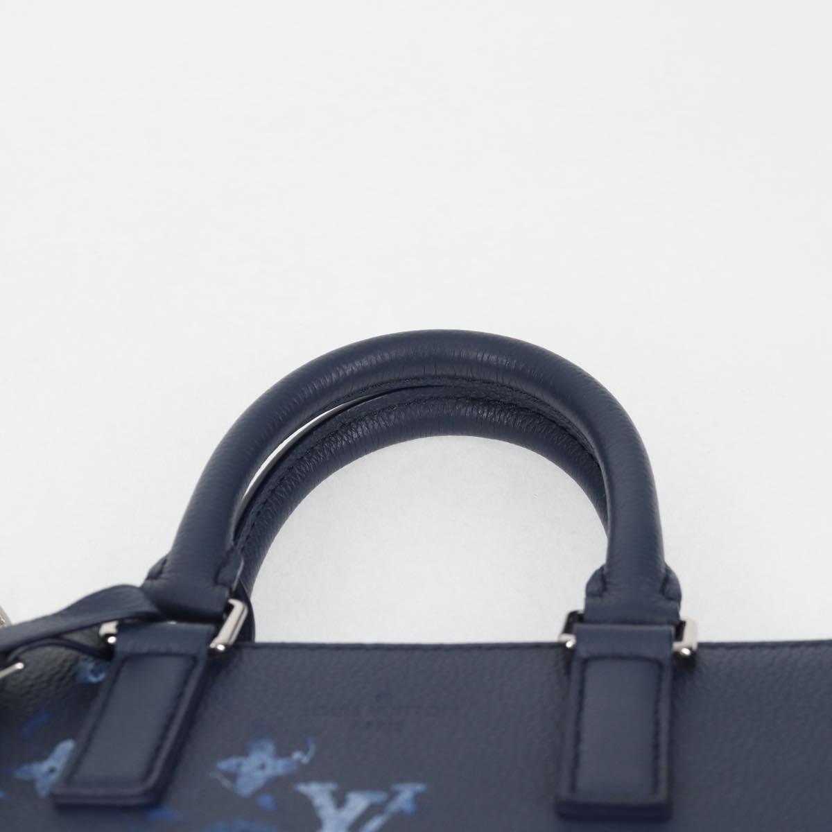 LOUIS VUITTON Water Color Sac Plat messenger Bag Blue M57843 LV Auth bs26245SM