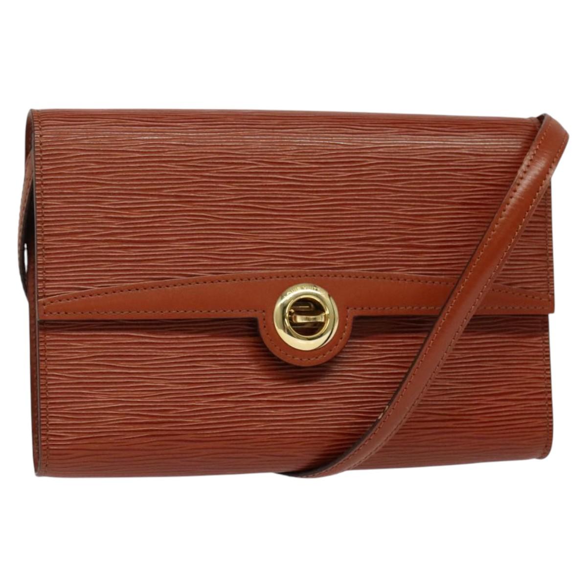 LOUIS VUITTON Epi Arsch Shoulder Bag 2Way Brown M52573 LV Auth bs26246