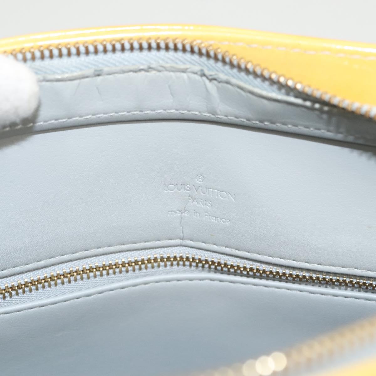 LOUIS VUITTON Monogram Vernis Houston Hand Bag Gris M91053 LV Auth bs26251