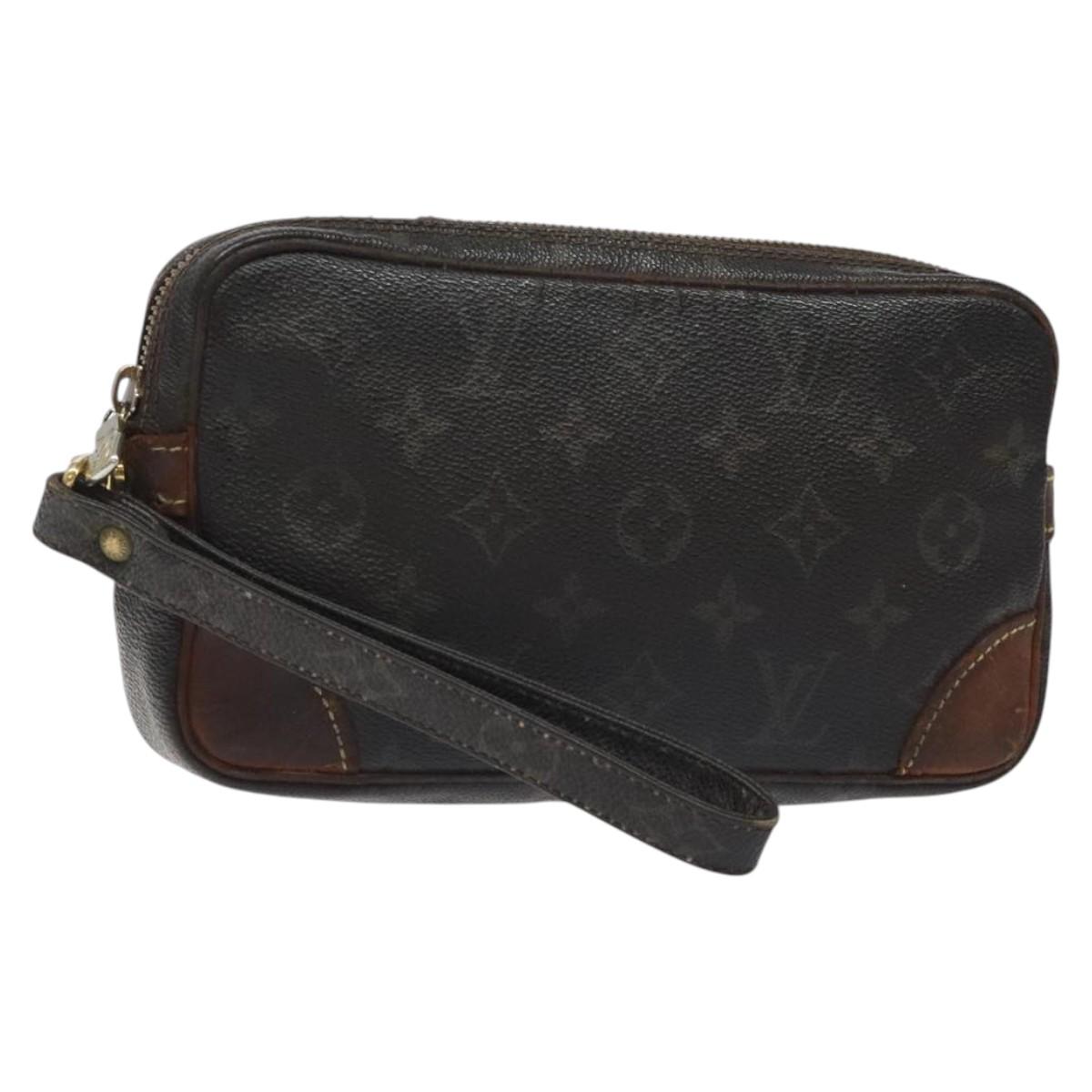 LOUIS VUITTON Monogram Marly Dragonne PM Clutch Bag M51827 LV Auth bs26292