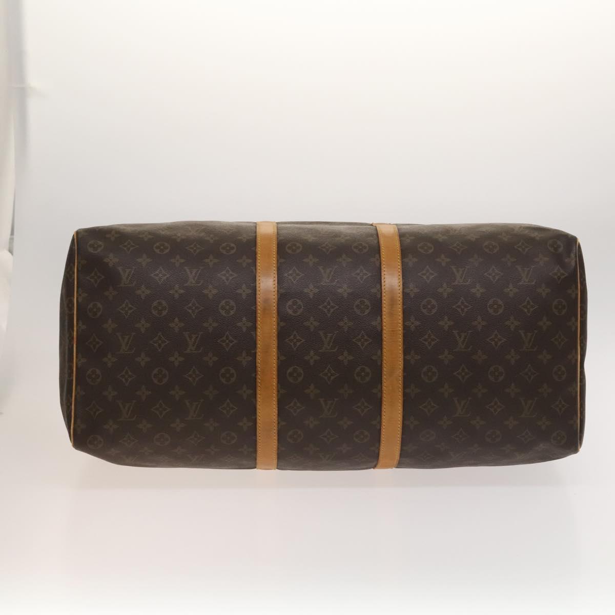 LOUIS VUITTON Monogram Keepall 60 Boston Bag M41422 LV Auth bs26301