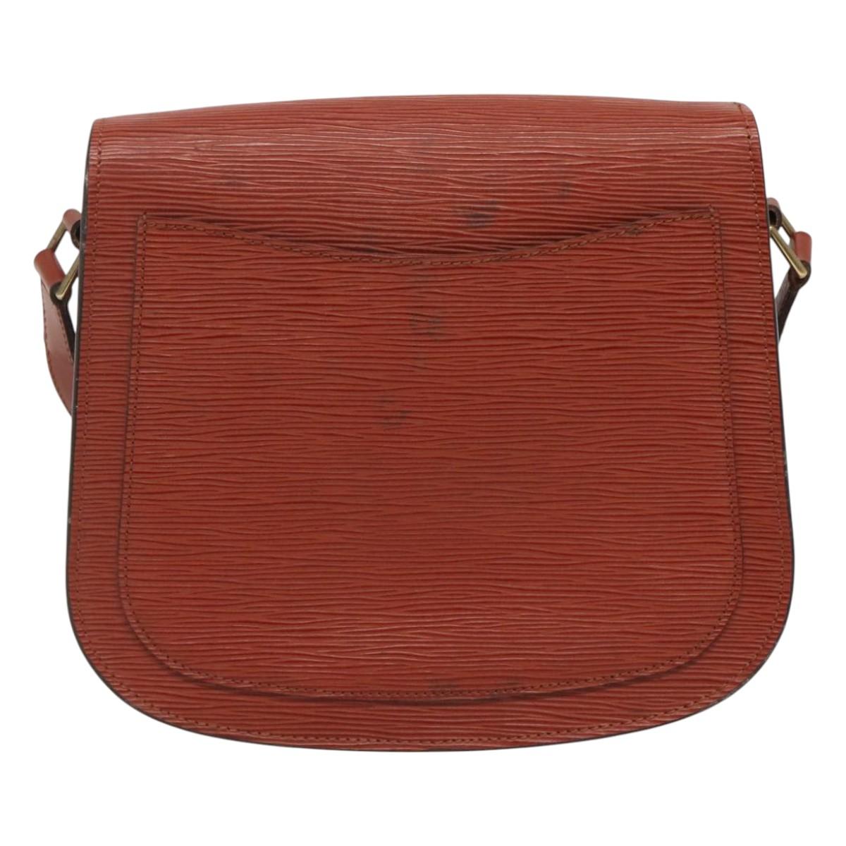 LOUIS VUITTON Epi Saint Cloud GM Shoulder Bag Brown M52193 LV Auth bs26304