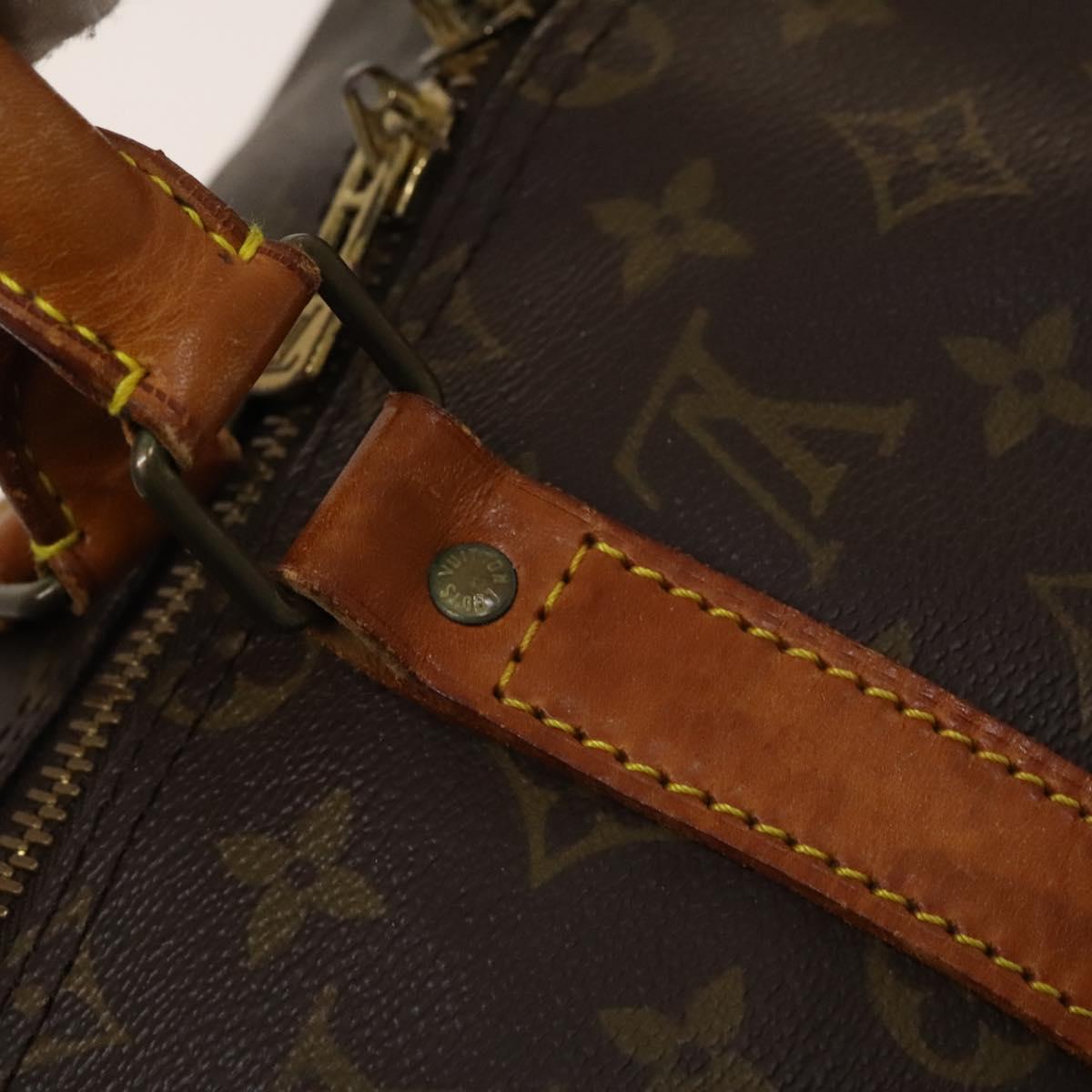 LOUIS VUITTON Monogram Keepall Bandouliere 50 Boston Bag M41416 LV Auth bs26309