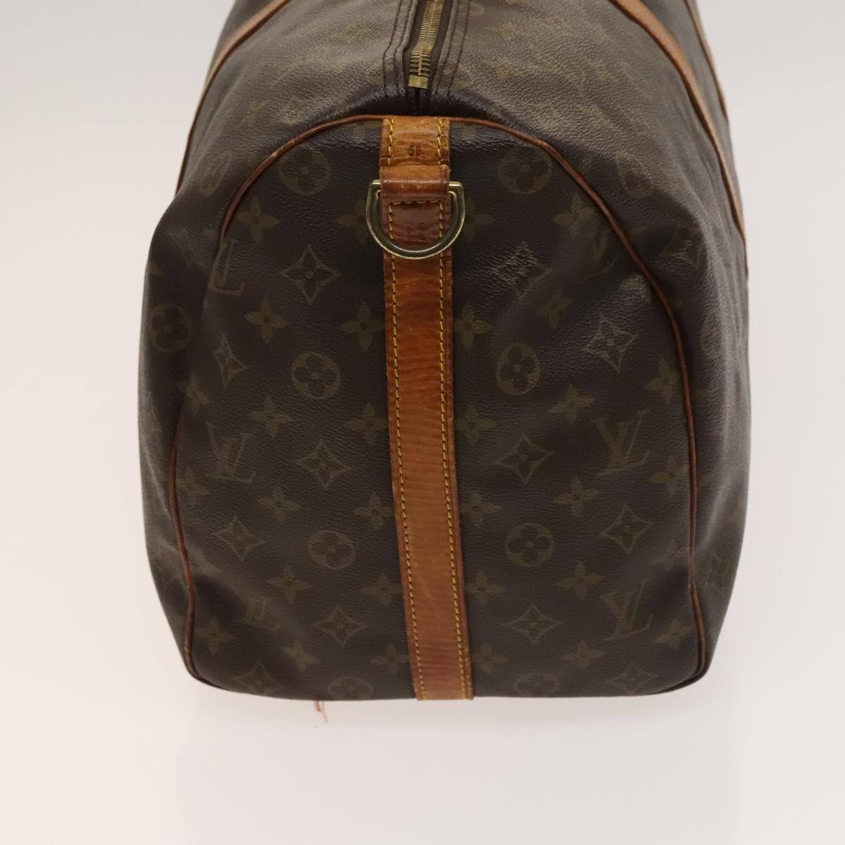 LOUIS VUITTON Monogram Keepall Bandouliere 50 Boston Bag M41416 LV Auth bs26309
