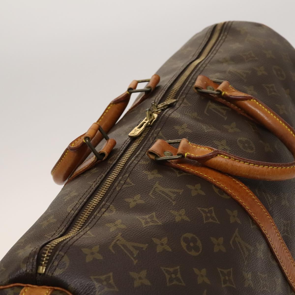 LOUIS VUITTON Monogram Keepall Bandouliere 50 Boston Bag M41416 LV Auth bs26309