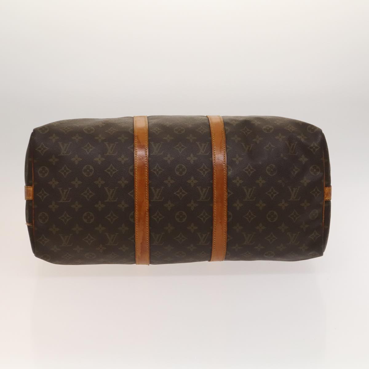 LOUIS VUITTON Monogram Keepall Bandouliere 50 Boston Bag M41416 LV Auth bs26309