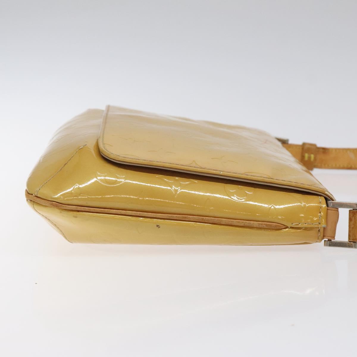 LOUIS VUITTON Monogram Vernis Thompson Street Bag Beige M91301 LV Auth bs26312