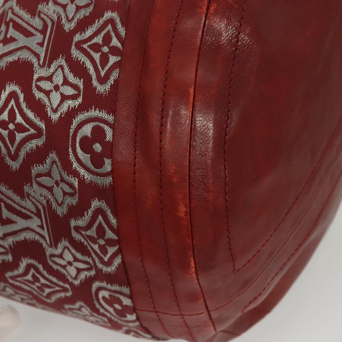 LOUIS VUITTON Monogram Jaguar Aviator Hand Bag Bordeaux M40384 LV Auth bs26320