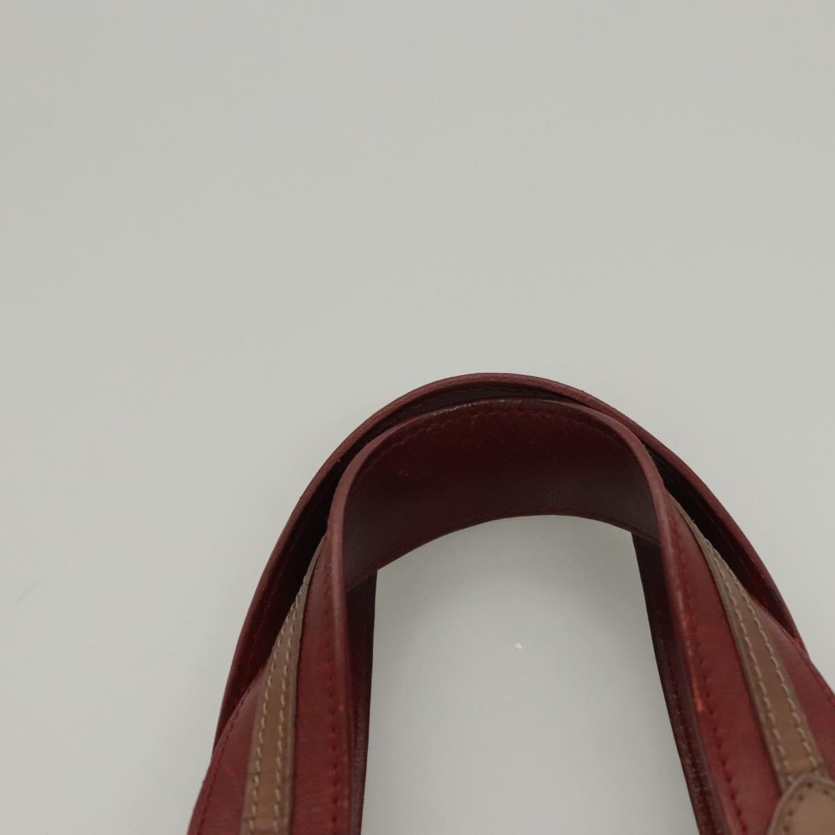 LOUIS VUITTON Monogram Jaguar Aviator Hand Bag Bordeaux M40384 LV Auth bs26320