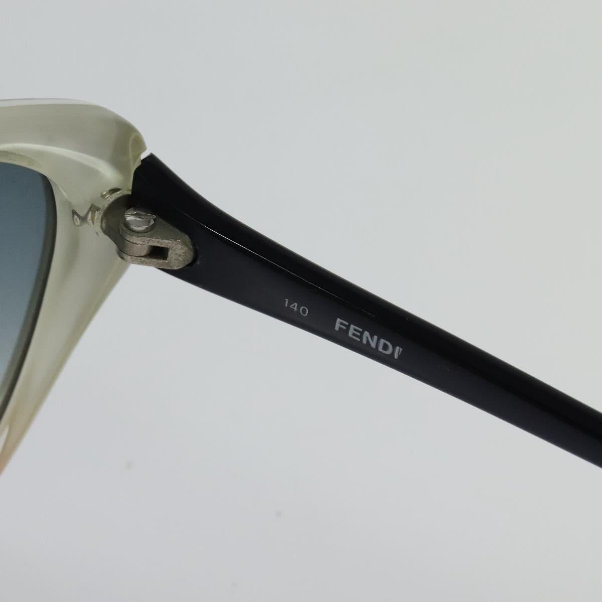 FENDI Sunglasses plastic White Auth bs26338
