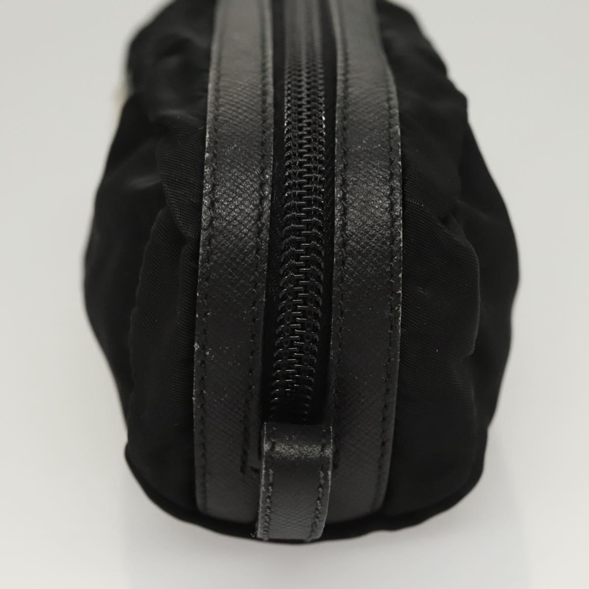 PRADA Pouch Nylon 2Set Black Pink Auth bs26370