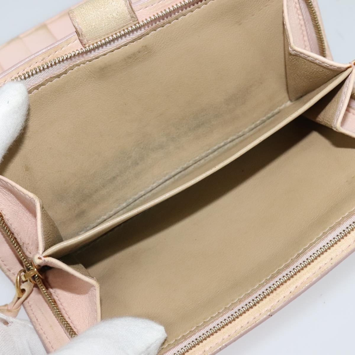 BOTTEGA VENETA INTRECCIATO Wallet Leather 2Set Beige Brown Auth bs26378