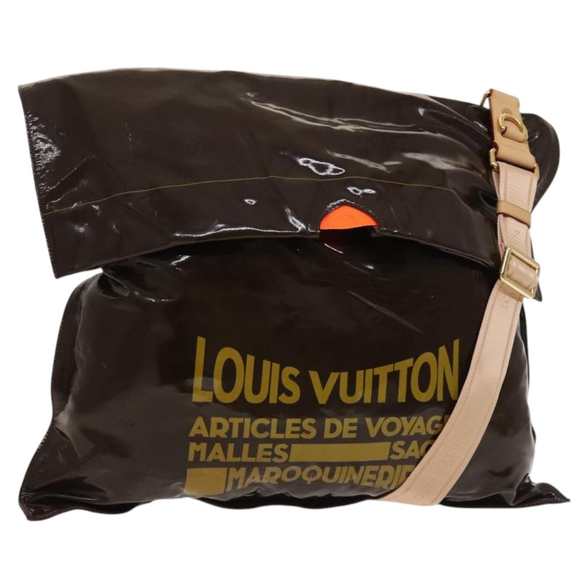 LOUIS VUITTON Spring 2010 Collection Buzas Bag Enamel Brown M93188 Auth bs26423