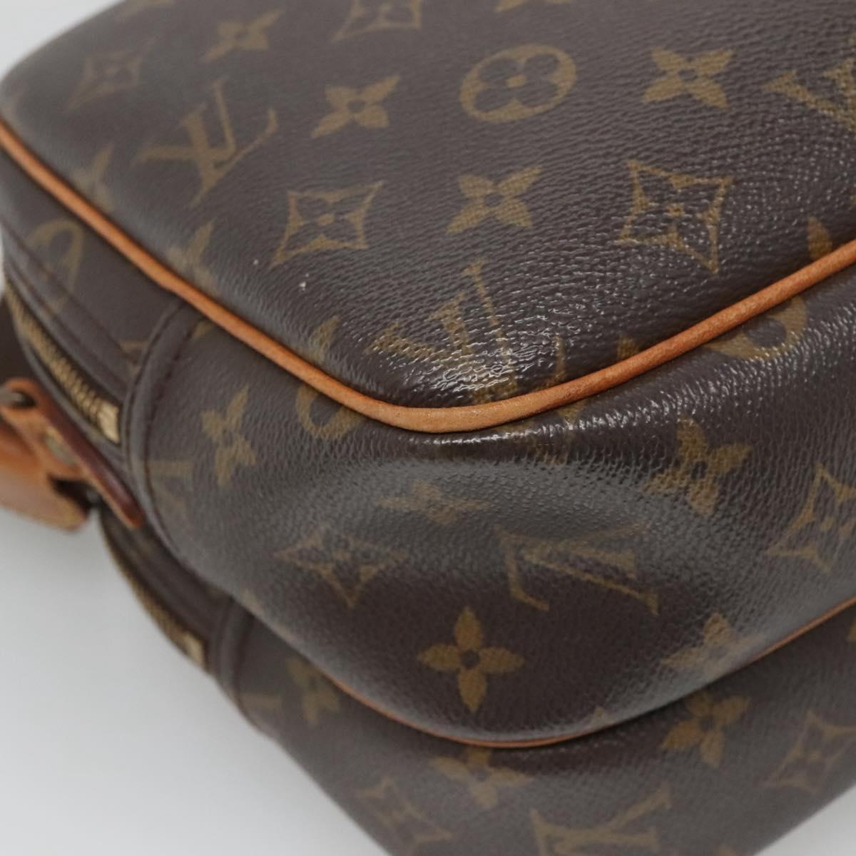 LOUIS VUITTON Monogram Reporter PM Shoulder Bag M45254 LV Auth bs26448