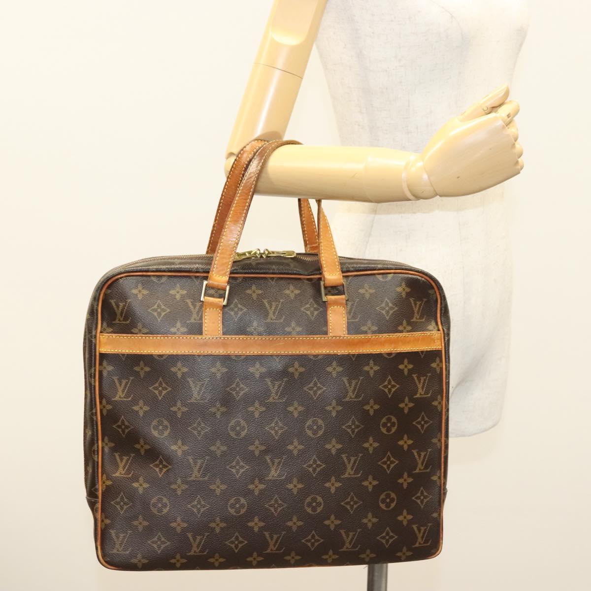LOUIS VUITTON Monogram Porte Documents Pegas Hand Bag M53343 LV Auth bs26449