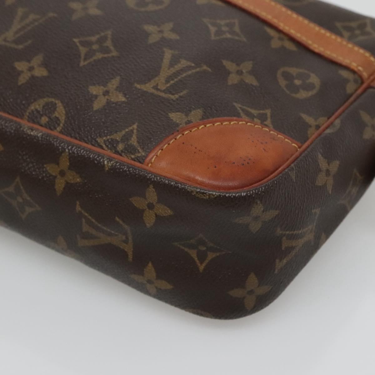 LOUIS VUITTON Monogram Compiegne 28 Clutch Bag M51845 LV Auth bs26464