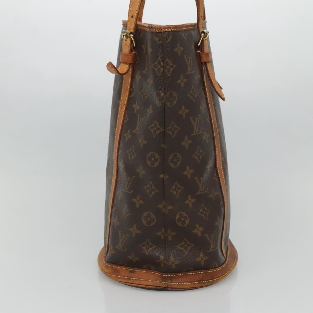 LOUIS VUITTON Monogram Bucket GM Shoulder Bag M42236 LV Auth bs26467